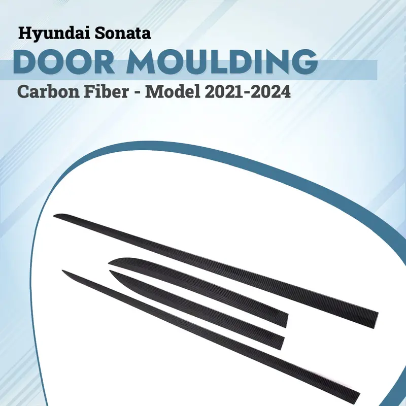 Hyundai Sonata Door Moulding Carbon Fiber 2021 - 2024 1