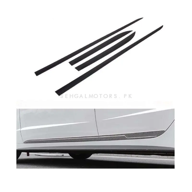 Hyundai Sonata Door Moulding Carbon Fiber 2021 - 2024 2