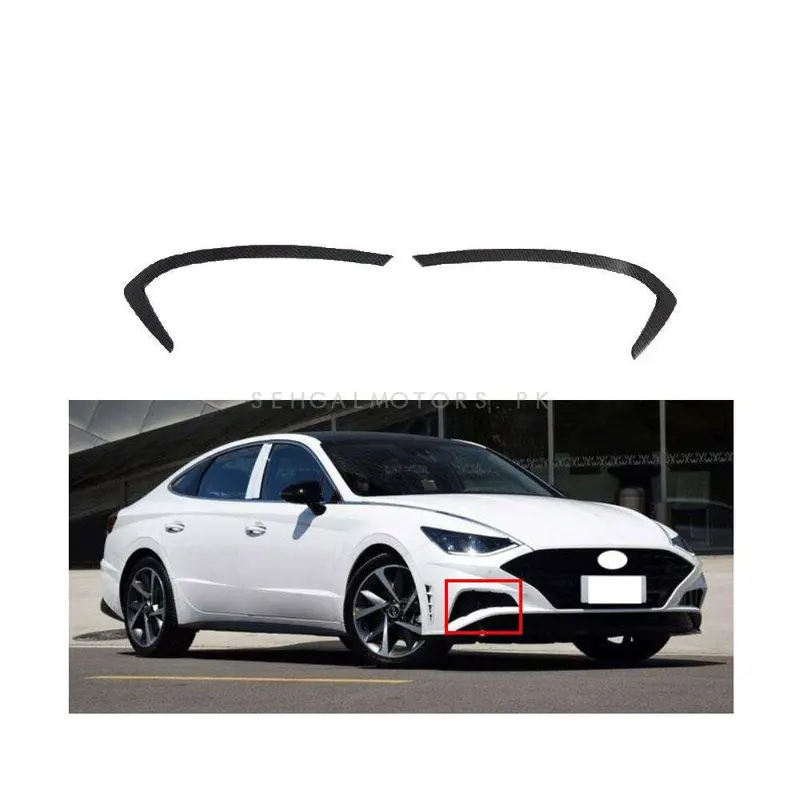 Hyundai Sonata Fog Lamps Carbon Fiber Trims 2021 - 2024 2