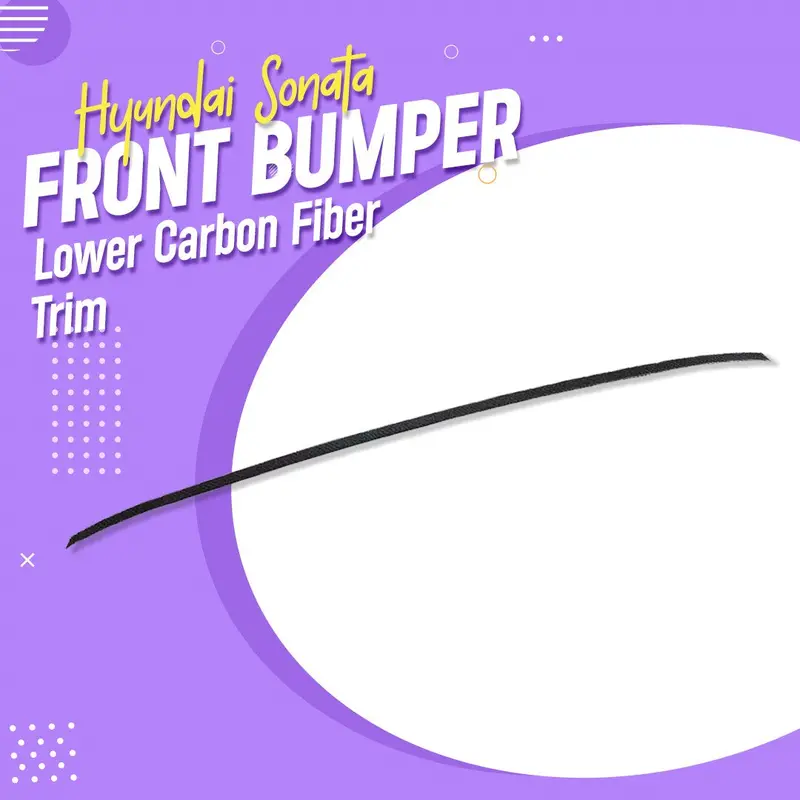 Hyundai Sonata Front Bumper Lower Carbon Fiber Trim 2021 - 2024 1