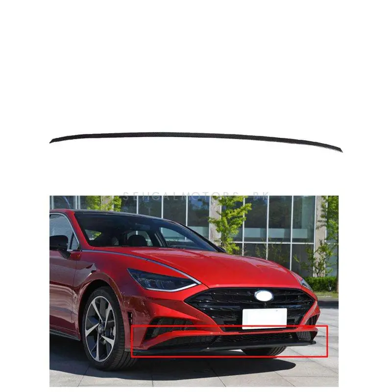 Hyundai Sonata Front Bumper Lower Carbon Fiber Trim 2021 - 2024 2