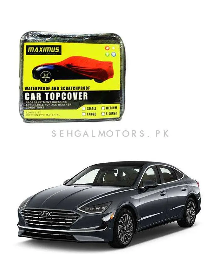 Hyundai Sonata Maximus Non Woven Car Top Cover 2021 - 2024 - - Scratchproof And Waterproof - Without Belt 1