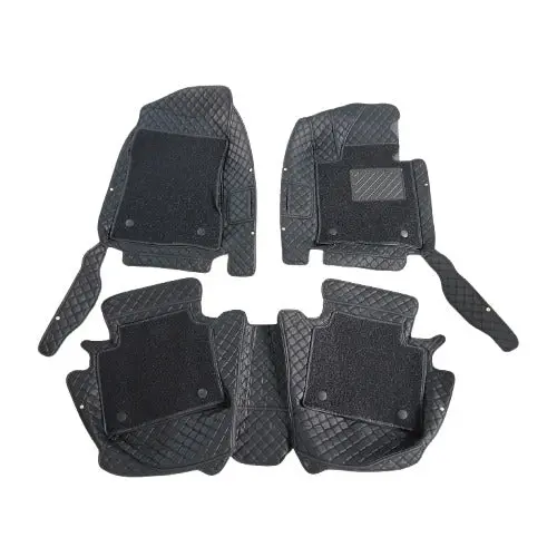 Hyundai Sonata N Line 9D Floor Mats Black With Black Grass 3 Pcs 2