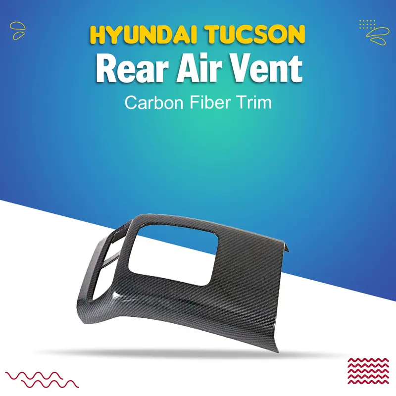 Hyundai Sonata Rear Air Vent Carbon Fiber Trim 2021 - 2024 1