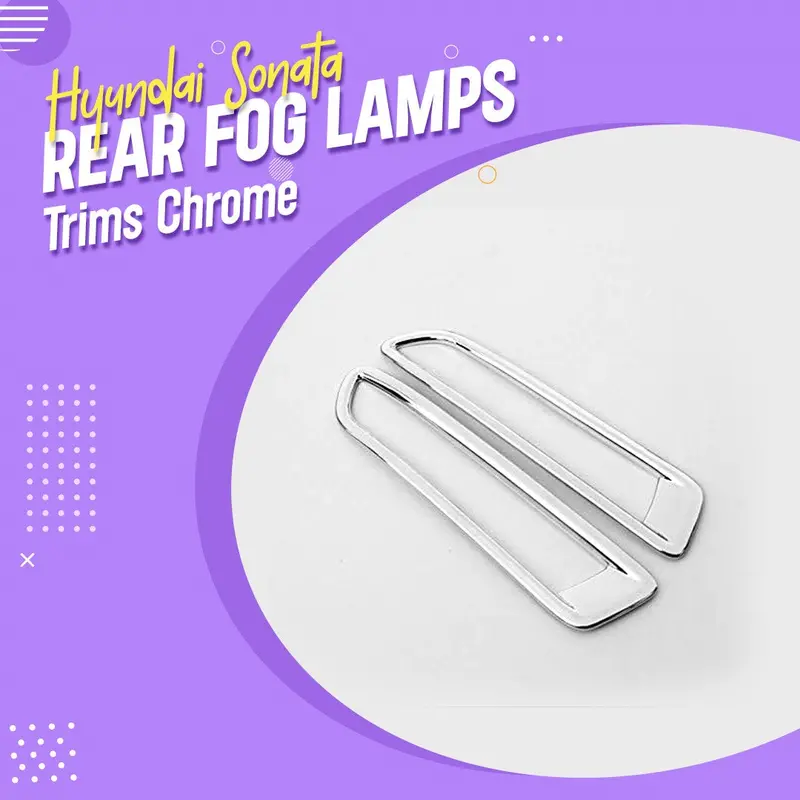 Hyundai Sonata Rear Fog Lamps Trims Chrome 2021 - 2024 1