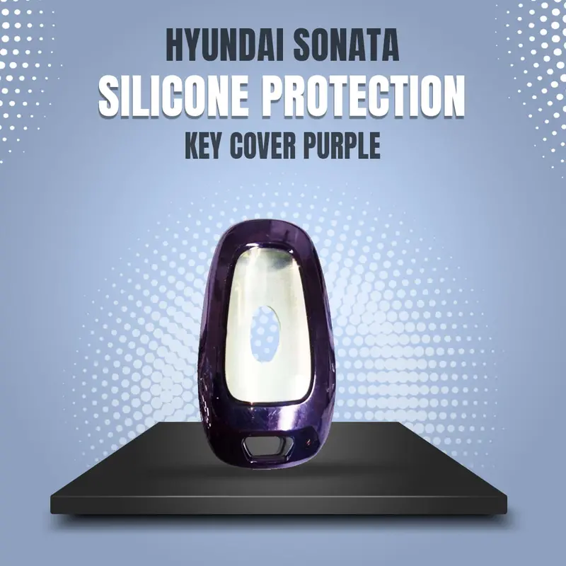 Hyundai Sonata Silicone Protection Key Cover Purple 2021 - 2024 1