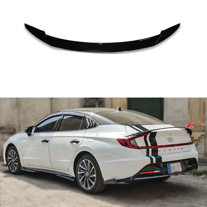Hyundai Sonata Trunk Spoiler (Abs) Model 2022-2023 1