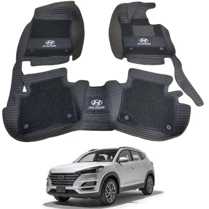 Hyundai Tucson 10D Floor Mat Black Model 2014-2020 1