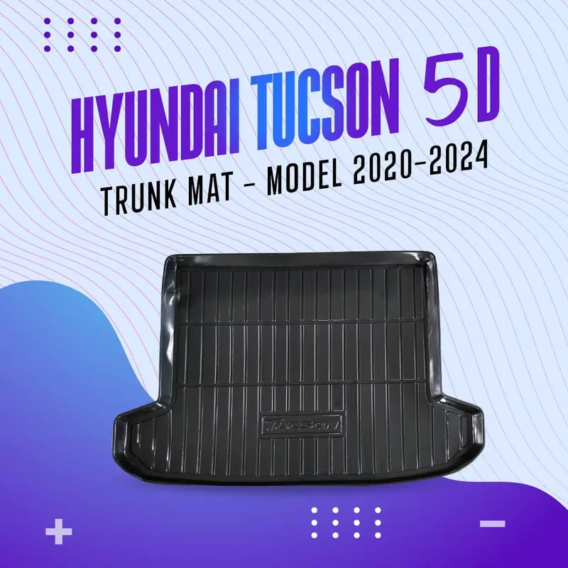Hyundai Tucson 5D Tpe Trunk Mat 2020 - 2025 - Cargo Boot Liner Diggi Protection Tray Cover 1