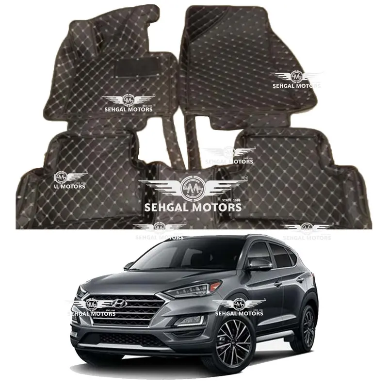 Hyundai Tucson 7D Floor Mats Black Model 2020-2021 1
