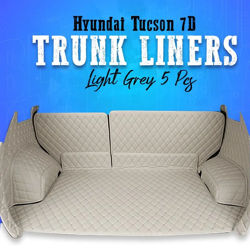 Hyundai Tucson 7D Trunk Liners Light Grey 5 Pcs 2020 - 2024 1