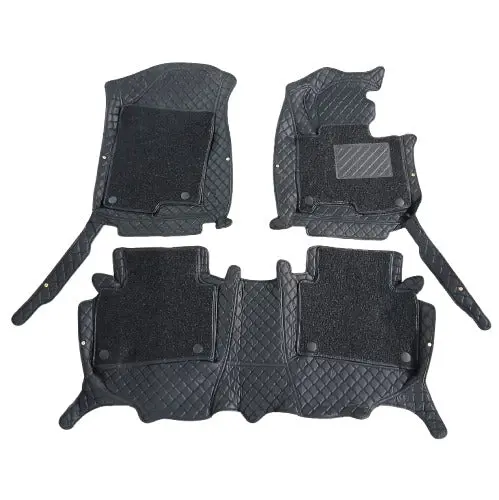 Hyundai Tucson 9D Floor Mats Black With Black Grass 3 Pcs 2020 - 2025 2