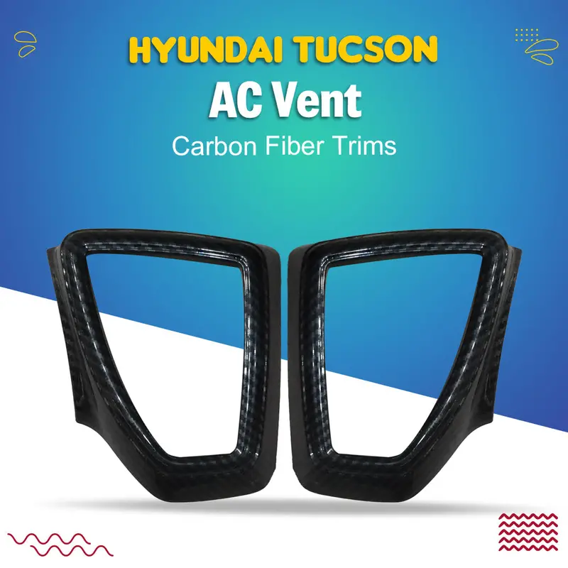 Hyundai Tucson Ac Vent Carbon Fiber Trims 2020 - 2024 1