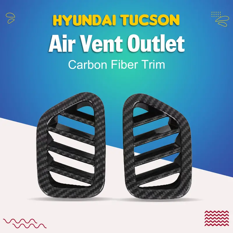 Hyundai Tucson Air Vent Outlet Carbon Fiber Trim 2020 - 2024 1