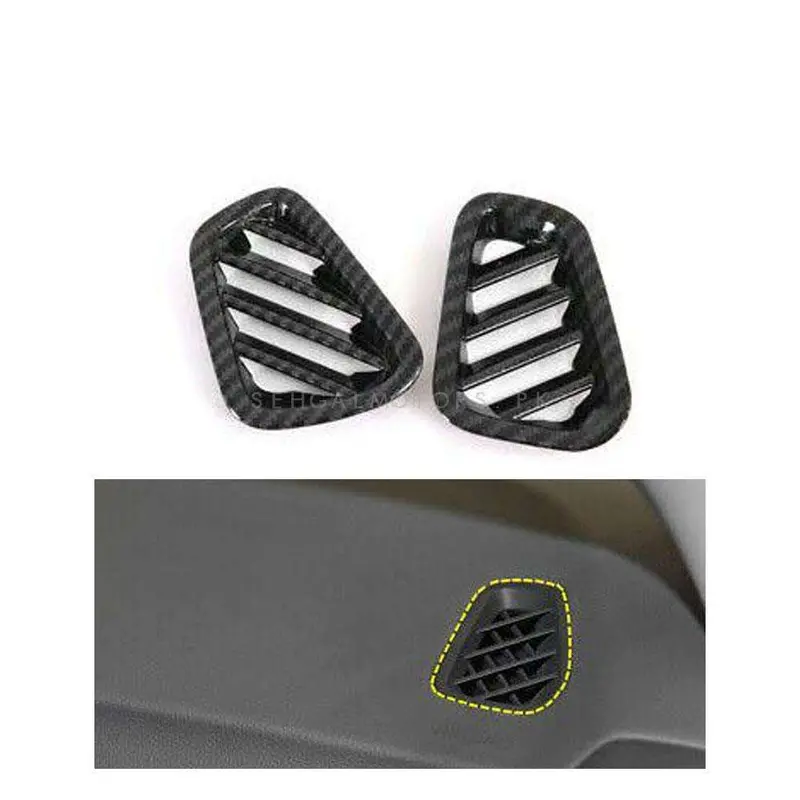 Hyundai Tucson Air Vent Outlet Carbon Fiber Trim 2020 - 2024 2