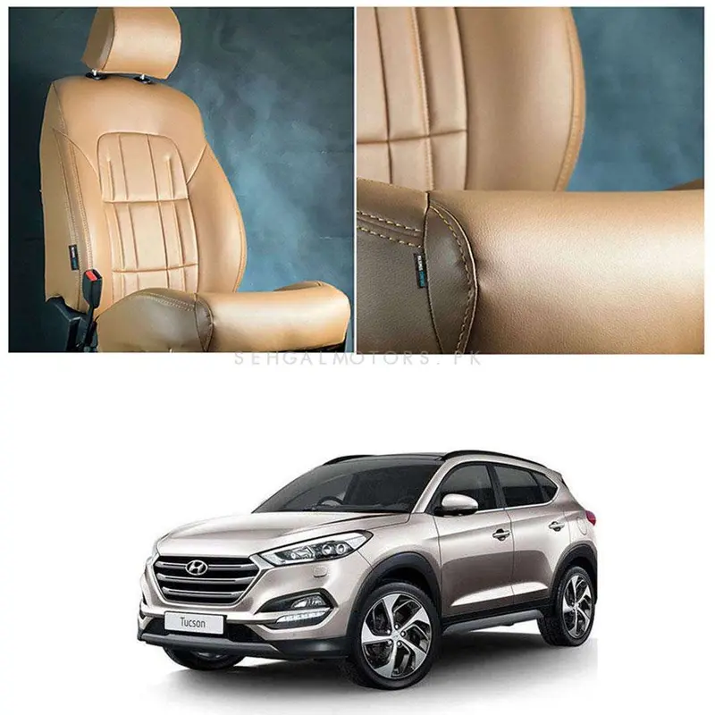Hyundai Tucson Audi Style Brown Brown Seat Covers 2020 - 2024 1