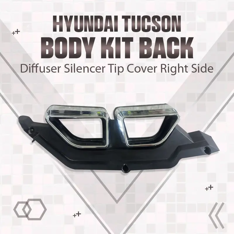 Hyundai Tucson Body Kit Back Diffuser Silencer Tip Cover 2020 - 2024 - Right Side 1