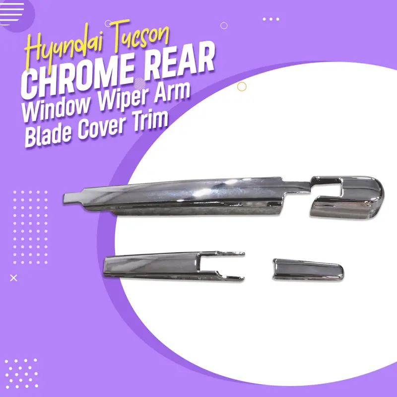 Hyundai Tucson Chrome Rear Window Wiper Arm Blade Cover Trim 2020 - 2024 1