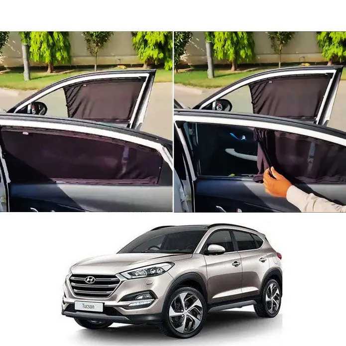 Hyundai Tucson Custom Fit Retractable Curtains 2020 - 2025 - Sun Shade - Parda 1