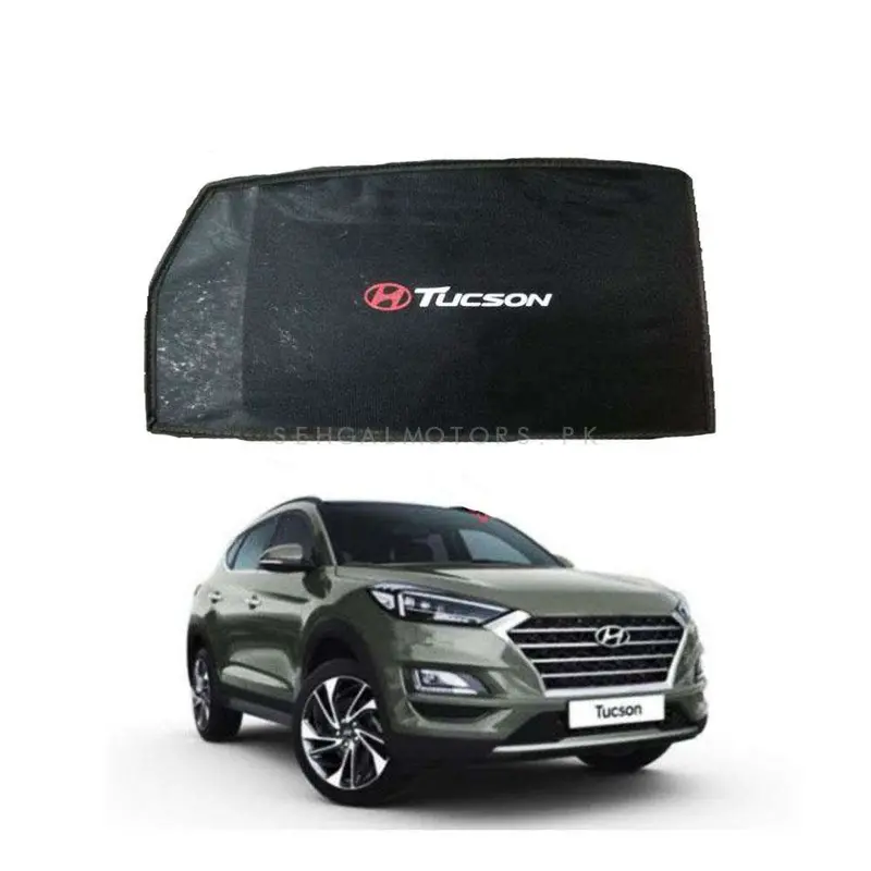 Hyundai Tucson Foldable & Flexible Sunshade With Logo 2020 - 2024 - Side Sun Shade 1