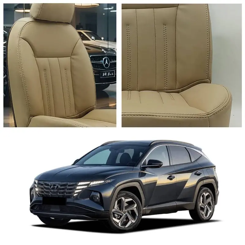 Hyundai Tucson Hybrid Audi Design Beige Seat Covers 2025 - 2026 1