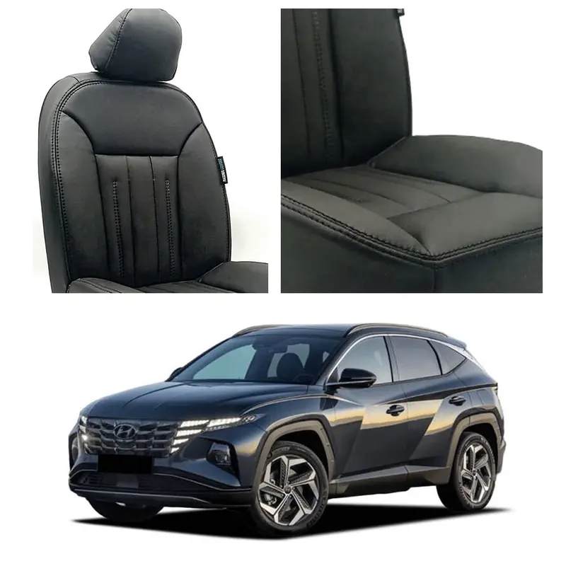 Hyundai Tucson Hybrid Audi Design Black Seat Covers 2025 - 2026 1