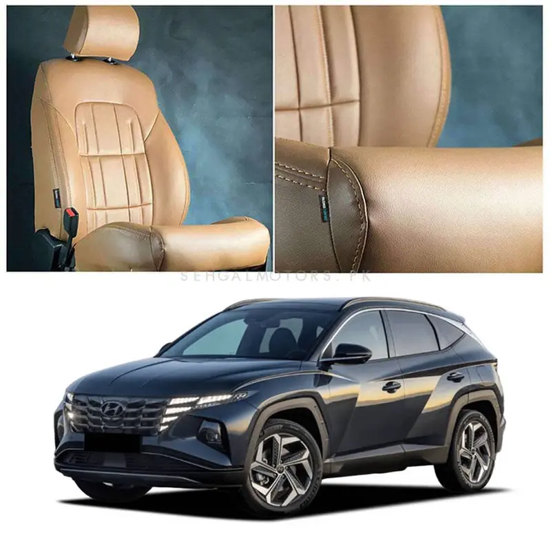 Hyundai Tucson Hybrid Audi Style Brown Brown Seat Covers 2025 - 2026 2
