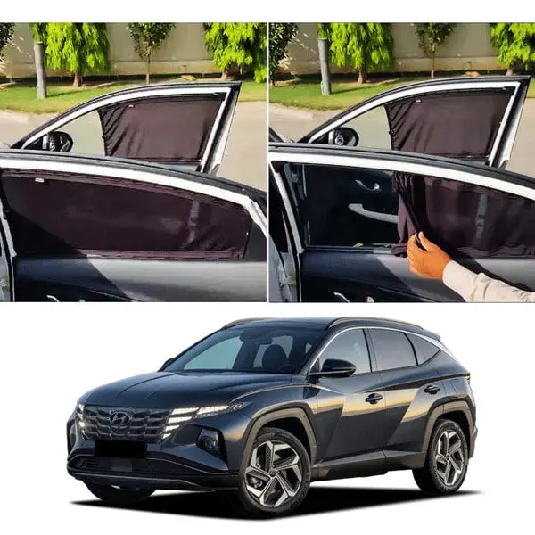 Hyundai Tucson Hybrid Retractable Curtains 2025 - 2026 - Custom Fit Sunshades 1