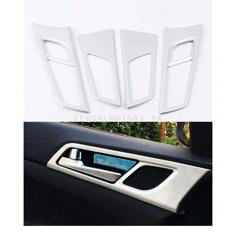Hyundai Tucson Inner Door Handle Chrome Trims 2020 - 2024 2