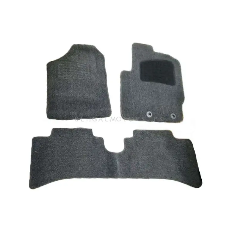 Hyundai Tucson Irani Custom Tufted Floor Mat Gray Mix Design 2020 - 2024 2