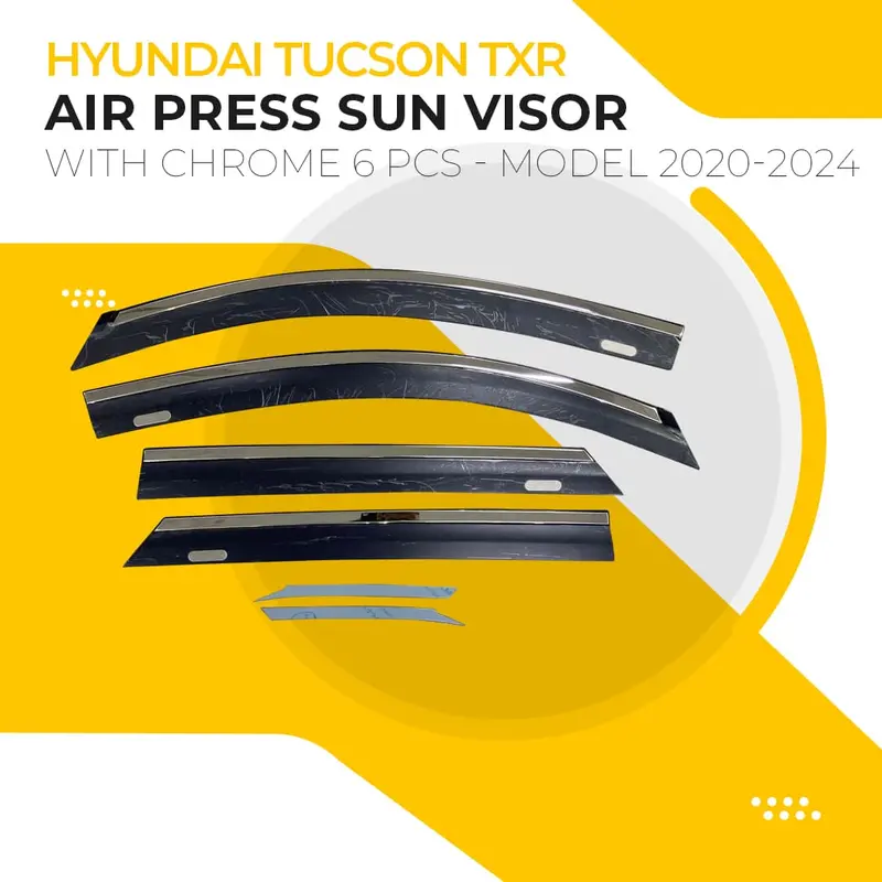 Hyundai Tucson Maximus Txr Air Press Sun Visor With Chrome 6 Pcs 2020 - 2025 1