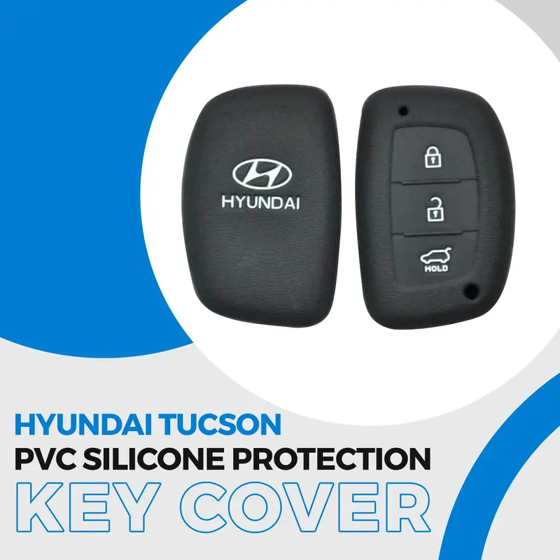 Hyundai Tucson Pvc Silicone Protection Key Cover 3 Button 2020 - 2024 1