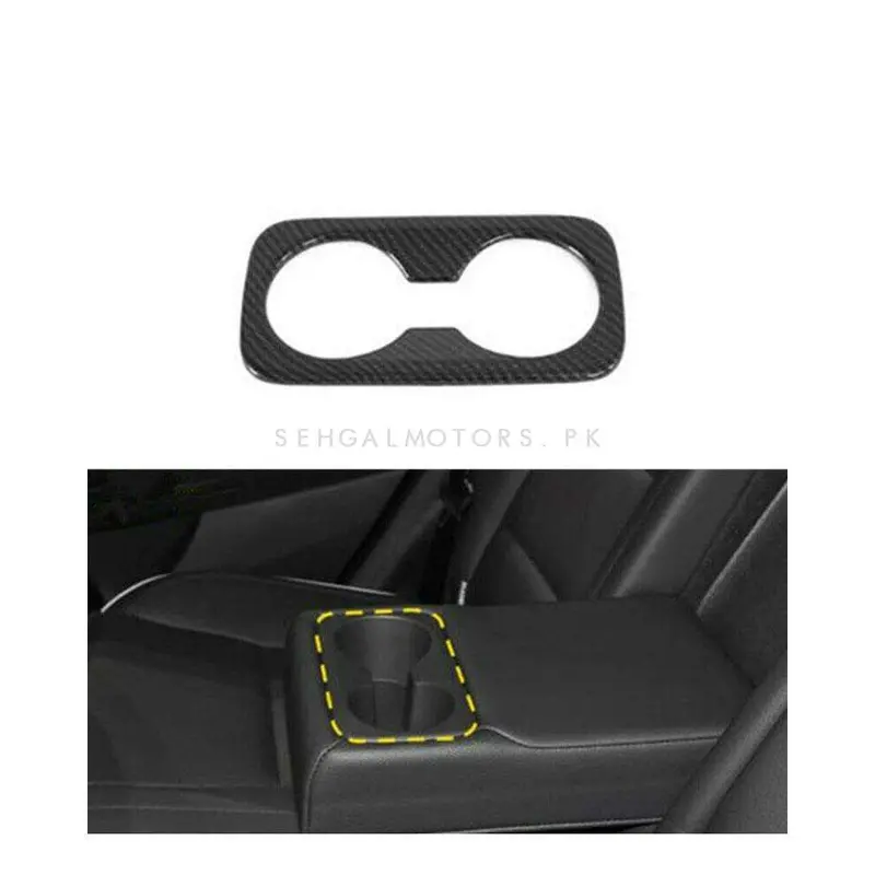 Hyundai Tucson Rear Carbon Fiber Cup Holder 2020 - 2024 2
