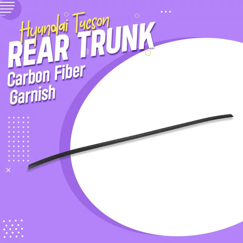 Hyundai Tucson Rear Trunk Carbon Fiber Garnish 2020 - 2024 1