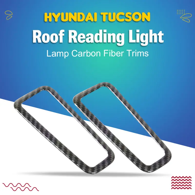 Hyundai Tucson Roof Reading Light Lamp Carbon Fiber Trims 2020 - 2024 1