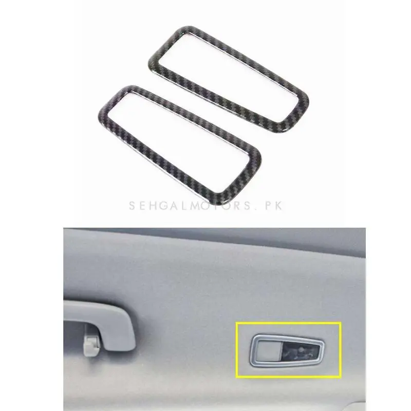Hyundai Tucson Roof Reading Light Lamp Carbon Fiber Trims 2020 - 2024 2