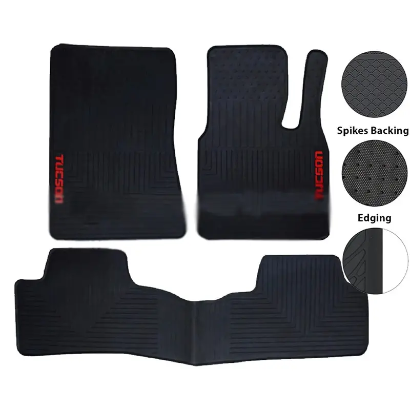Hyundai Tucson Rubber Floor Mat Black Model 2020-2022 1