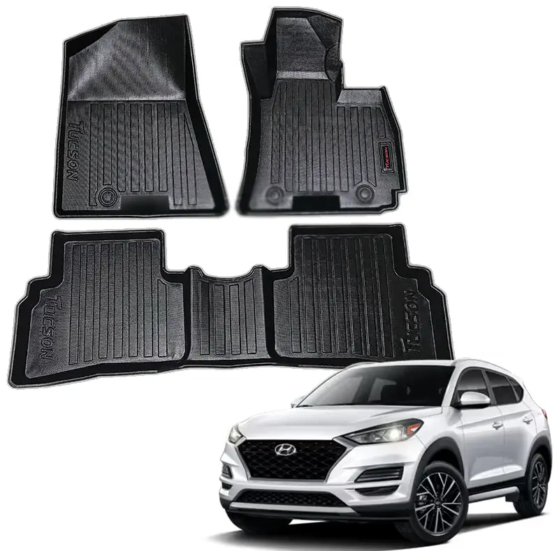 Hyundai Tucson Tpe Floor Mats 3Pcs (Black) Model 2022-2024 1