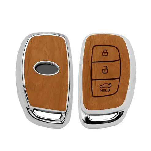 Hyundai Tucson Tpu Key Cover Wooden Style 2020 - 2024 1