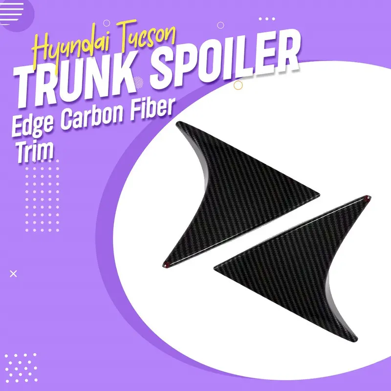 Hyundai Tucson Trunk Spoiler Edge Carbon Fiber Trim 2020 - 2024 1