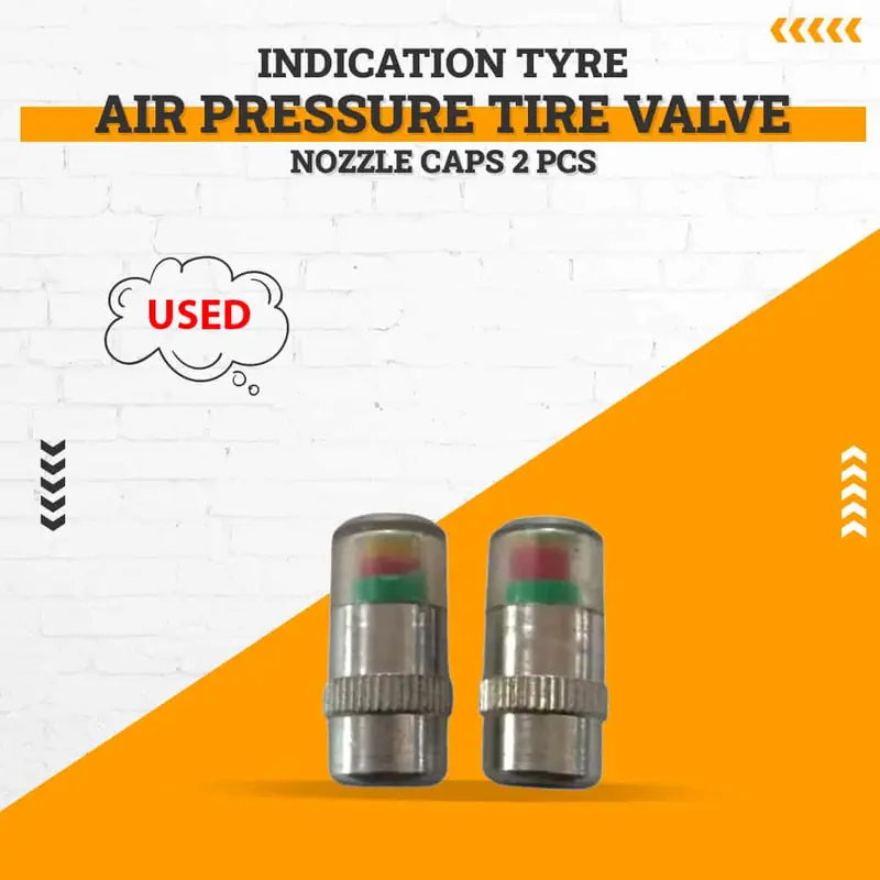 Indication Tyre Air Pressure Tire Valve Nozzle Caps 2 Pcs - Alert Warning Monitor 1