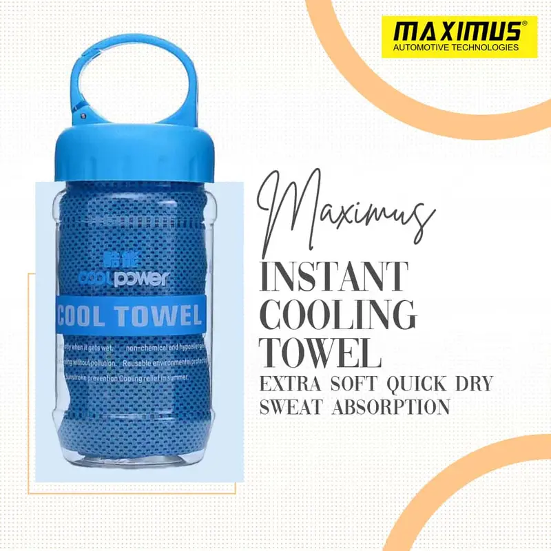 Instant Cooling Towel Extra Soft Quick Dry Sweat Absorption - Breathable With Packing Multi Colors 1