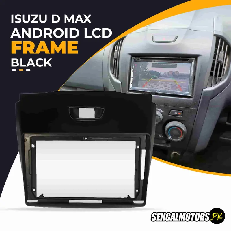 Isuzu D Max Android Lcd Frame With Grip 9 Inches Black 2018 - 2021 1
