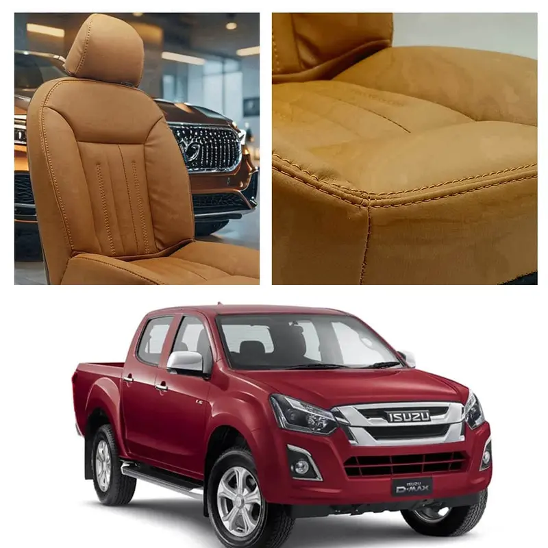 Isuzu D-Max Audi Design Brown Seat Covers 2018 - 2021 1