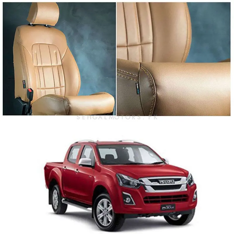 Isuzu D-Max Audi Style Brown Brown Seat Covers 2018 - 2021 1