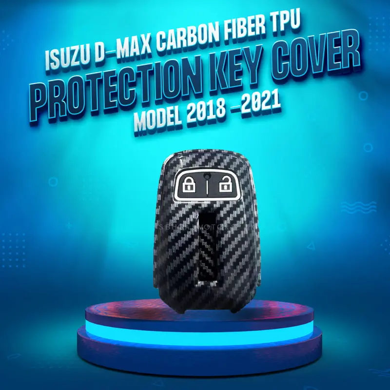 Isuzu D-Max Carbon Fiber Tpu Protection Key Cover 2018 - 2021 1