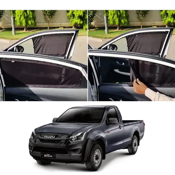 Isuzu D-Max Custom Fit Retractable Curtains 2018 - 2021 - Sun Shade - Parda 1