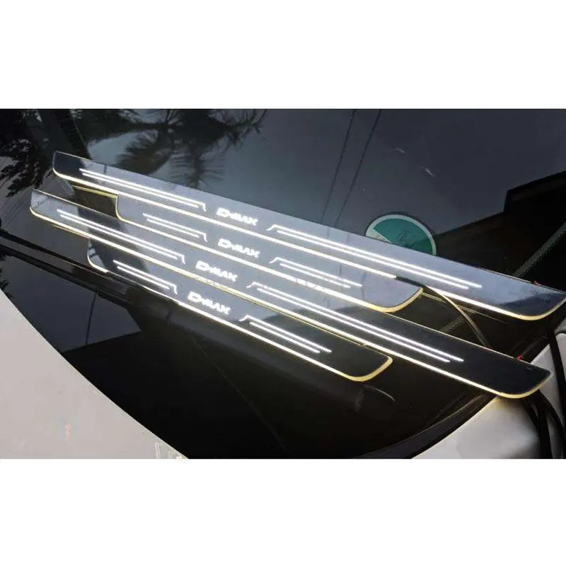 Isuzu D-Max Glass Led Sill Plates / Skuff Led Panels 2018 - 2021 2