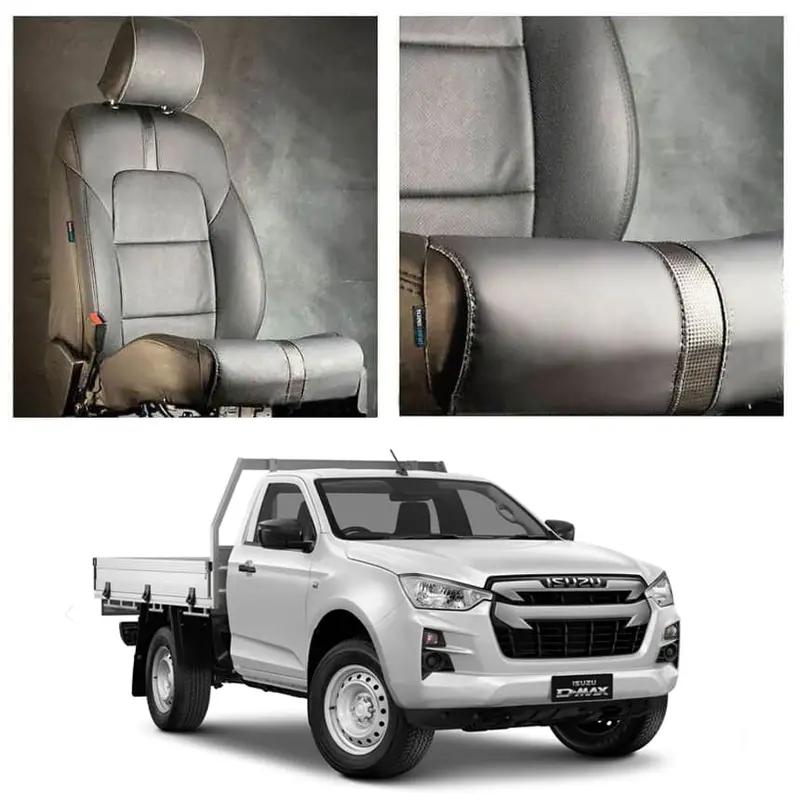 Isuzu D-Max Type R Black Black Seat Covers 2018 - 2021 1