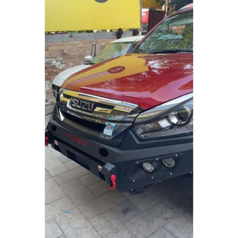 Isuzu Dmax Hamer Front Bull Bar Double Fog Lamp Version 2 Half 2018 - 2021 - Hamer Bull Bar 1